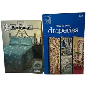 Vintage sewing booklets bedroom & drapes
